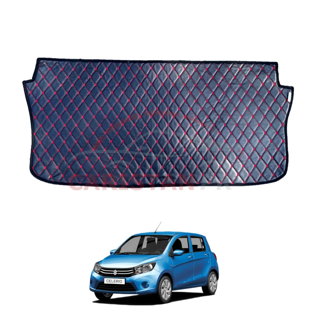 Suzuki Cultus 7D Trunk Protection Mat Black With Red Stitch 2017-23