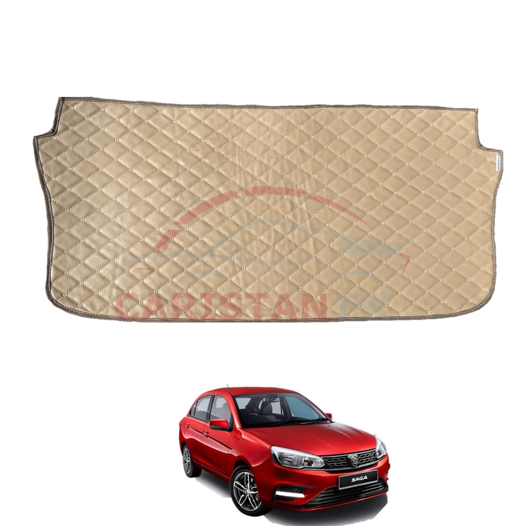 Proton Saga 7D Trunk Protection Mat Beige