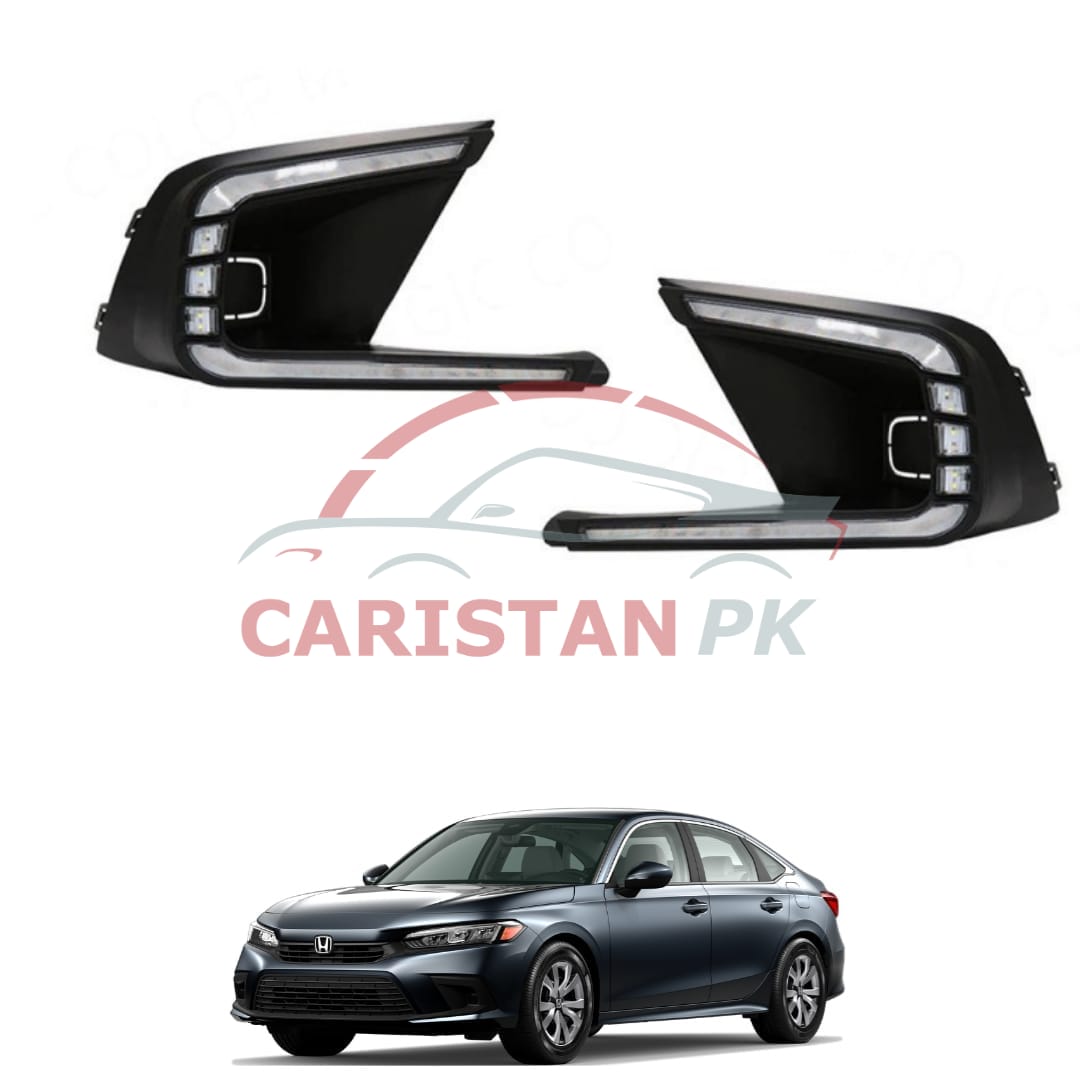 Honda Civic LED Fog Lamp DRL Cover 2022 Model & Onwards