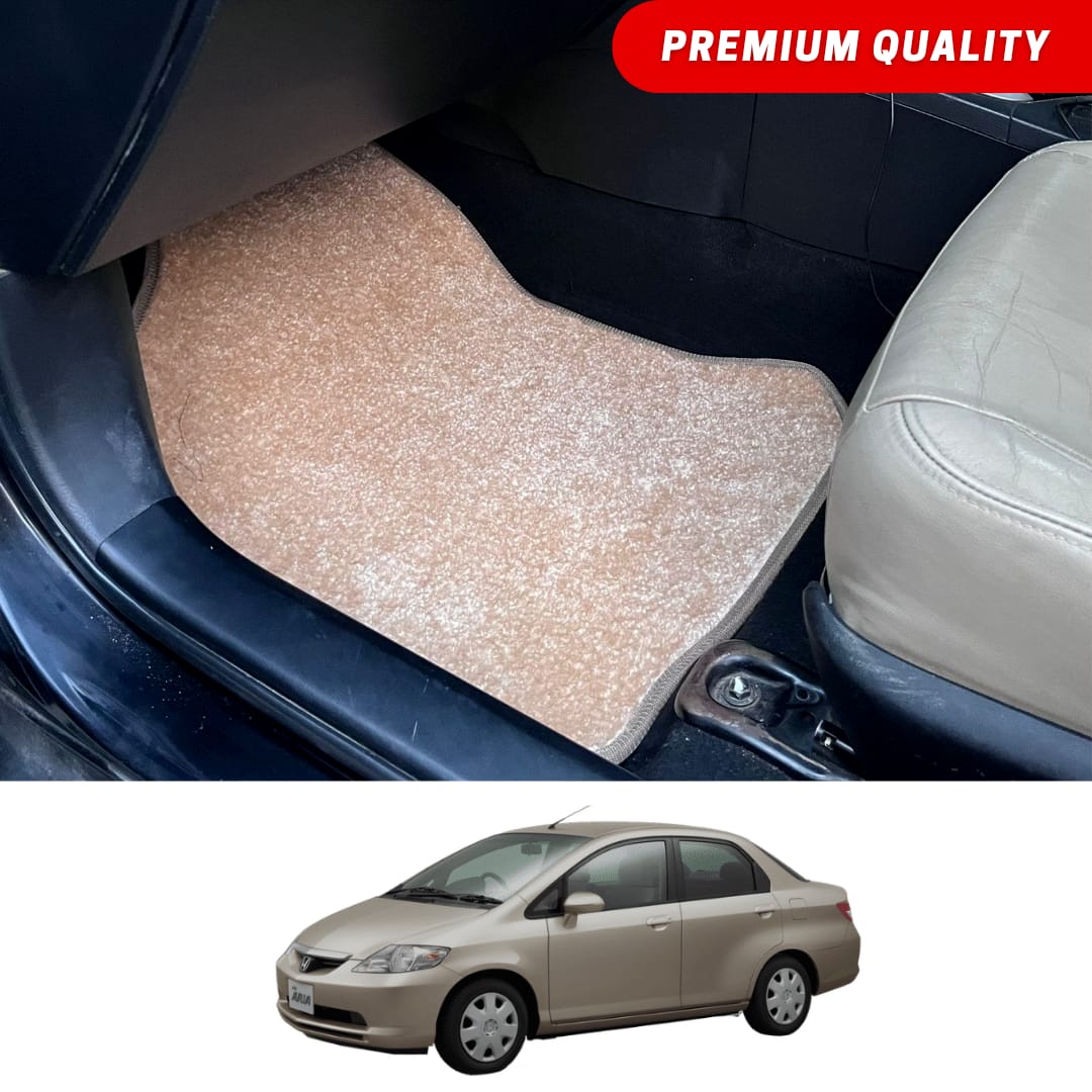 Honda City Premium Carpet Floor Mats Beige 2004-06