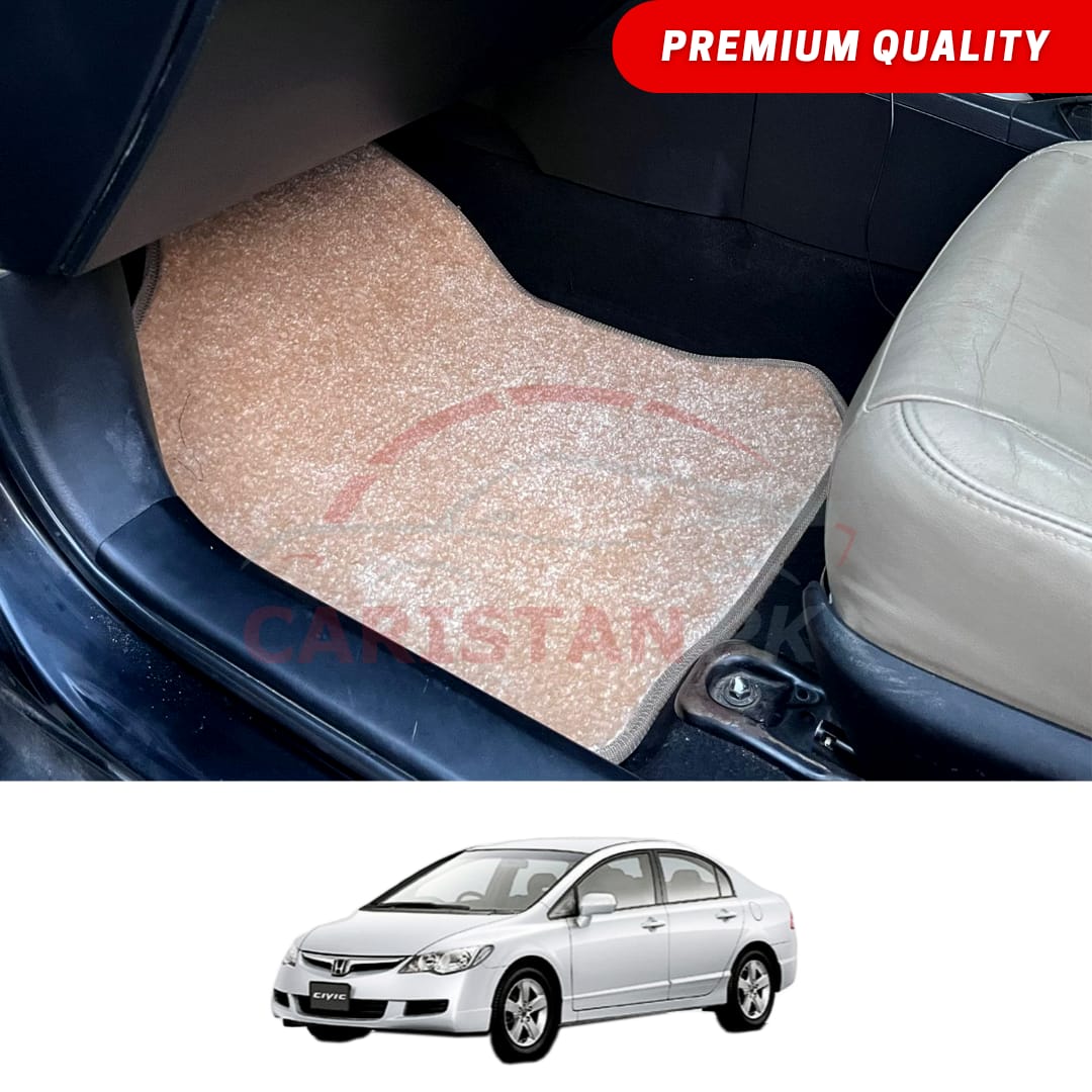 Honda Civic Reborn Premium Carpet Floor Mats Beige