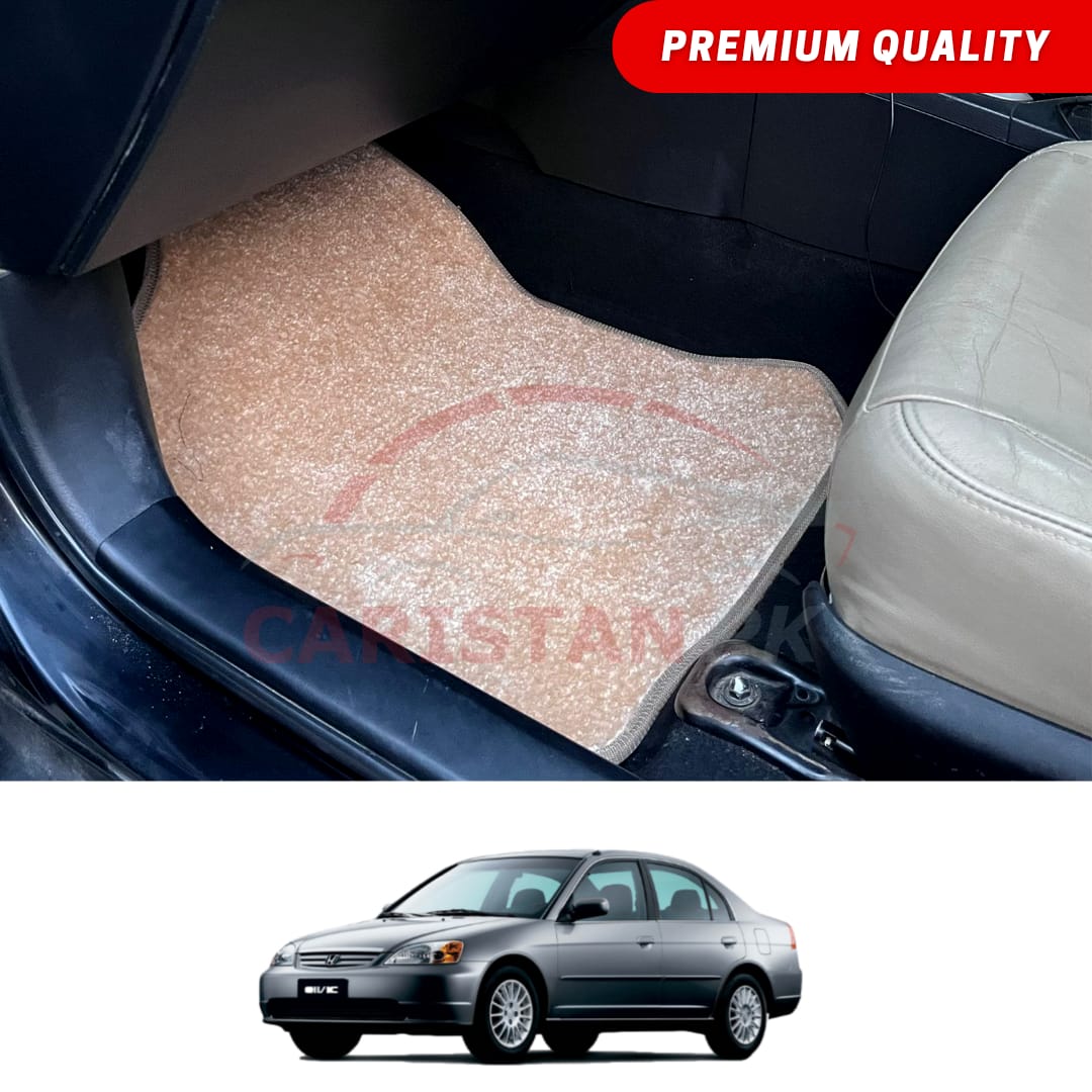 Honda Civic Premium Carpet Floor Mats Beige 2001-05