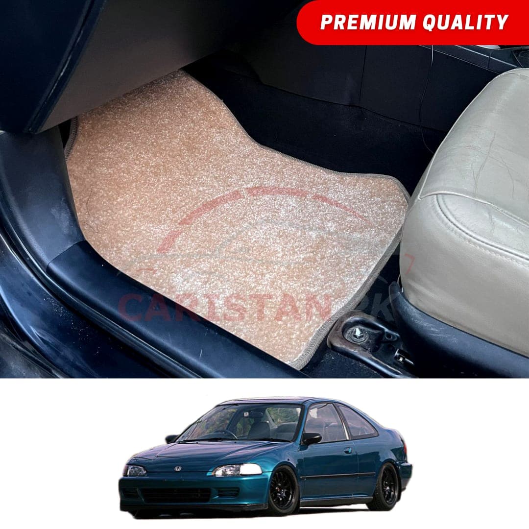 Honda Civic Dolphin Premium Carpet Floor Mats Beige