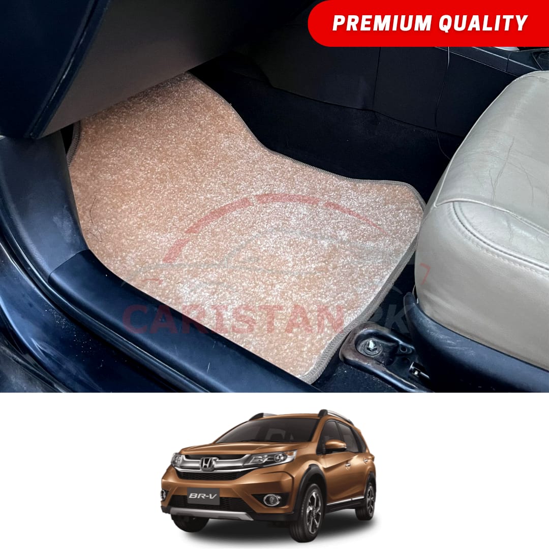 Honda BRV Premium Carpet Floor Mats Beige