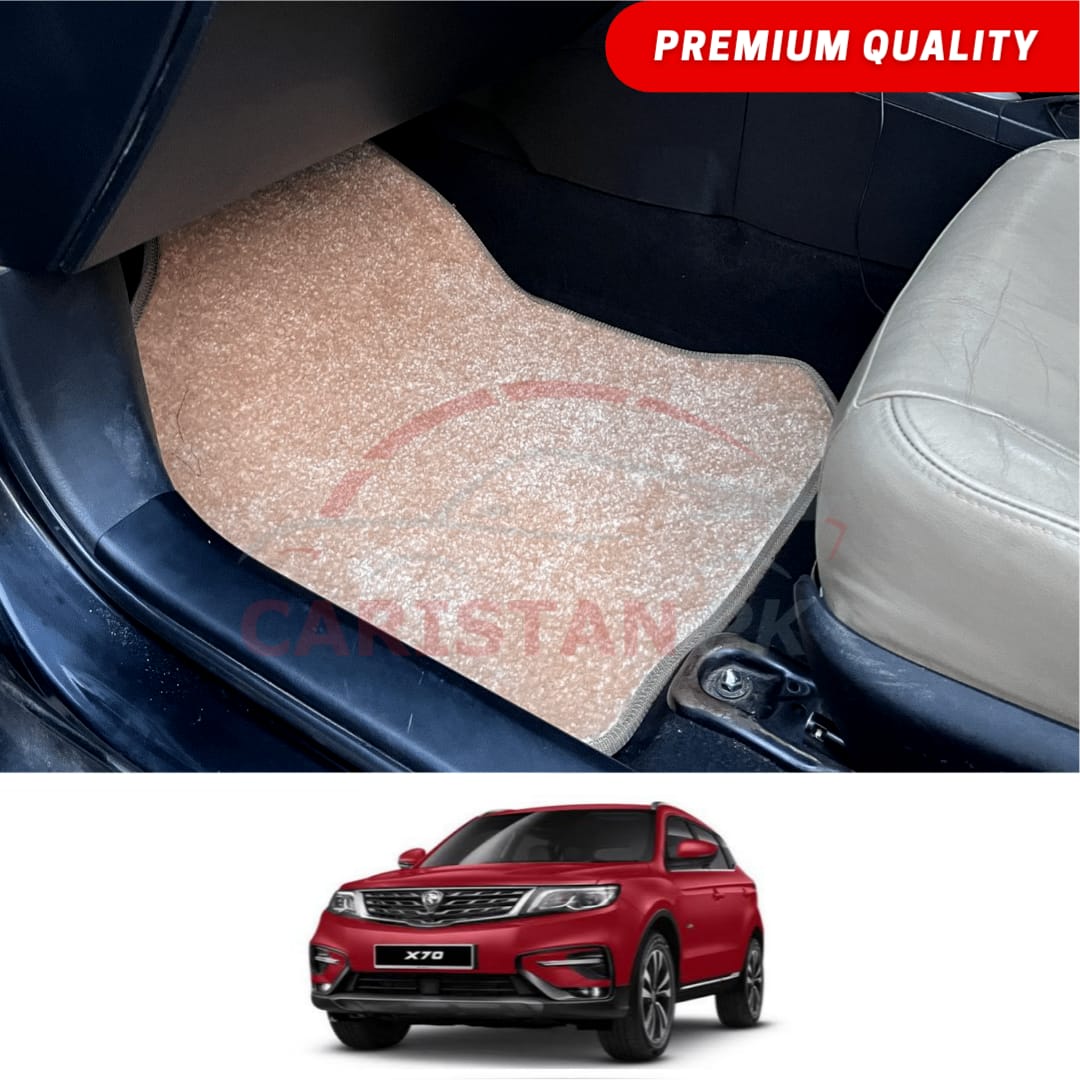 Proton X70 Premium Carpet Floor Mats Beige