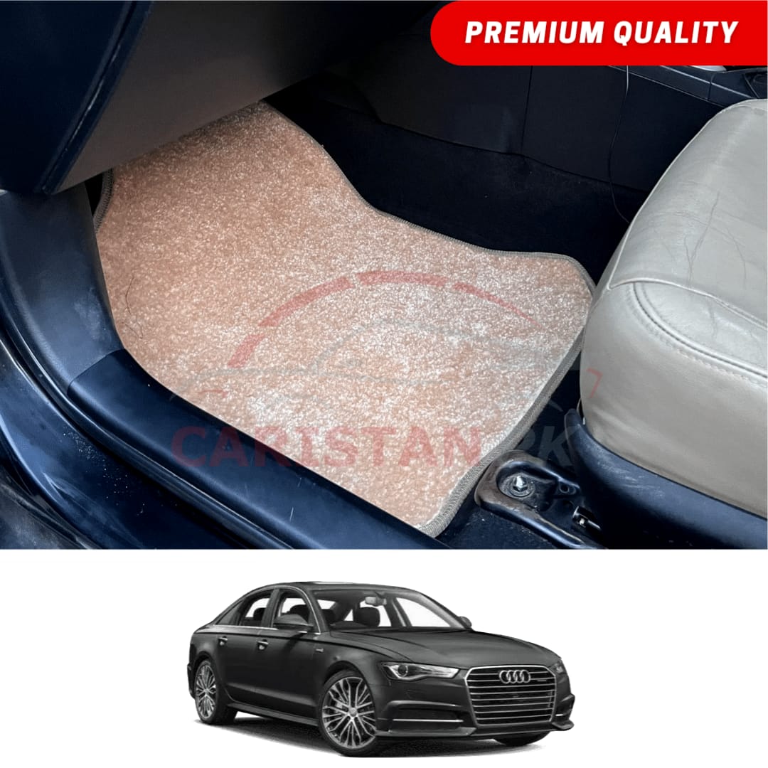 Audi A6 Premium Carpet Floor Mats Beige 2014-19