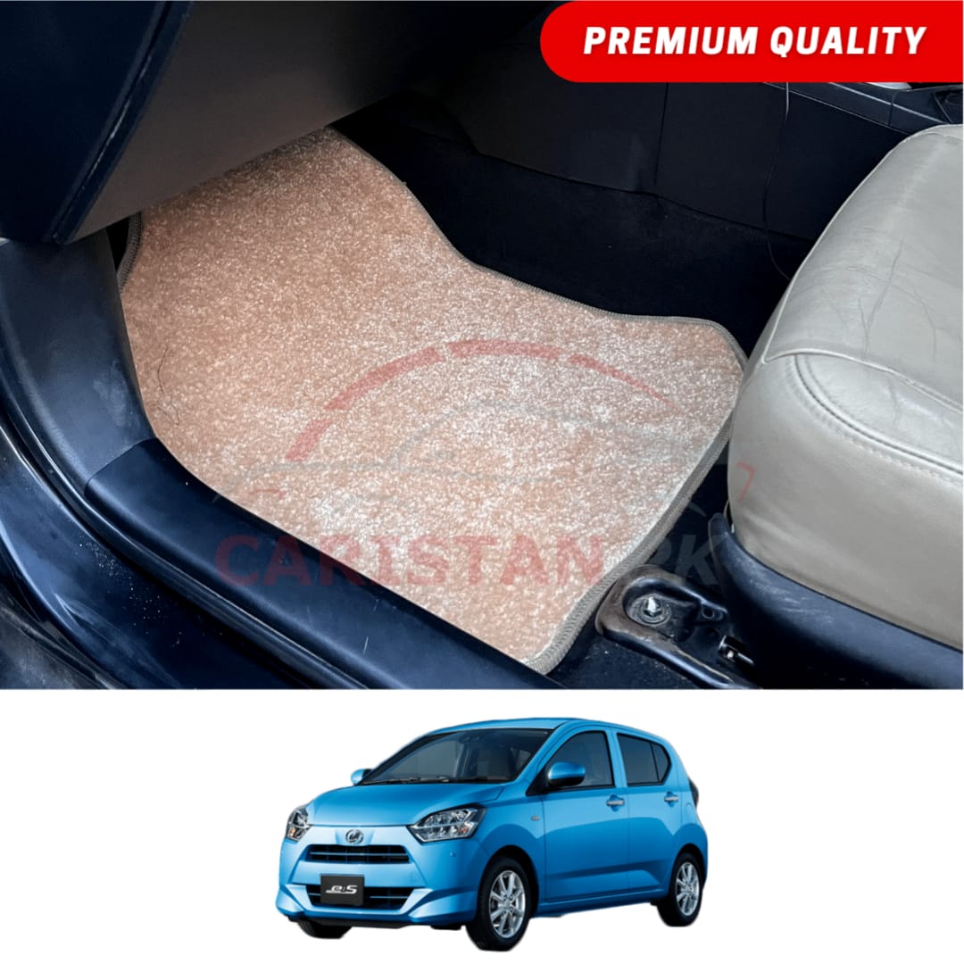 Daihatsu Mira Premium Carpet Floor Mats Beige 2017-23