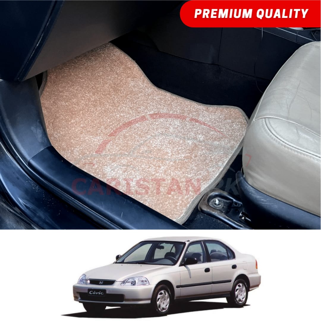 Honda Civic EK Premium Carpet Floor Mats Beige