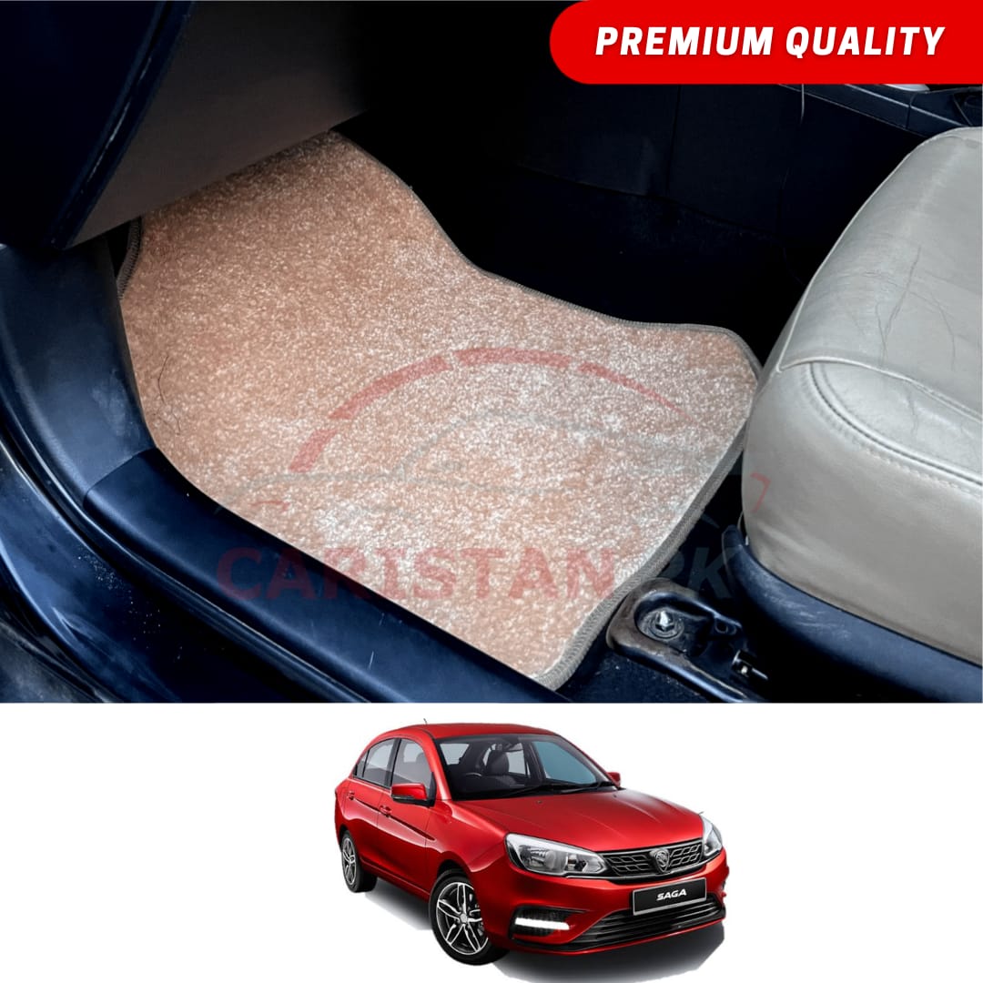 Proton Saga Premium Carpet Floor Mats Beige