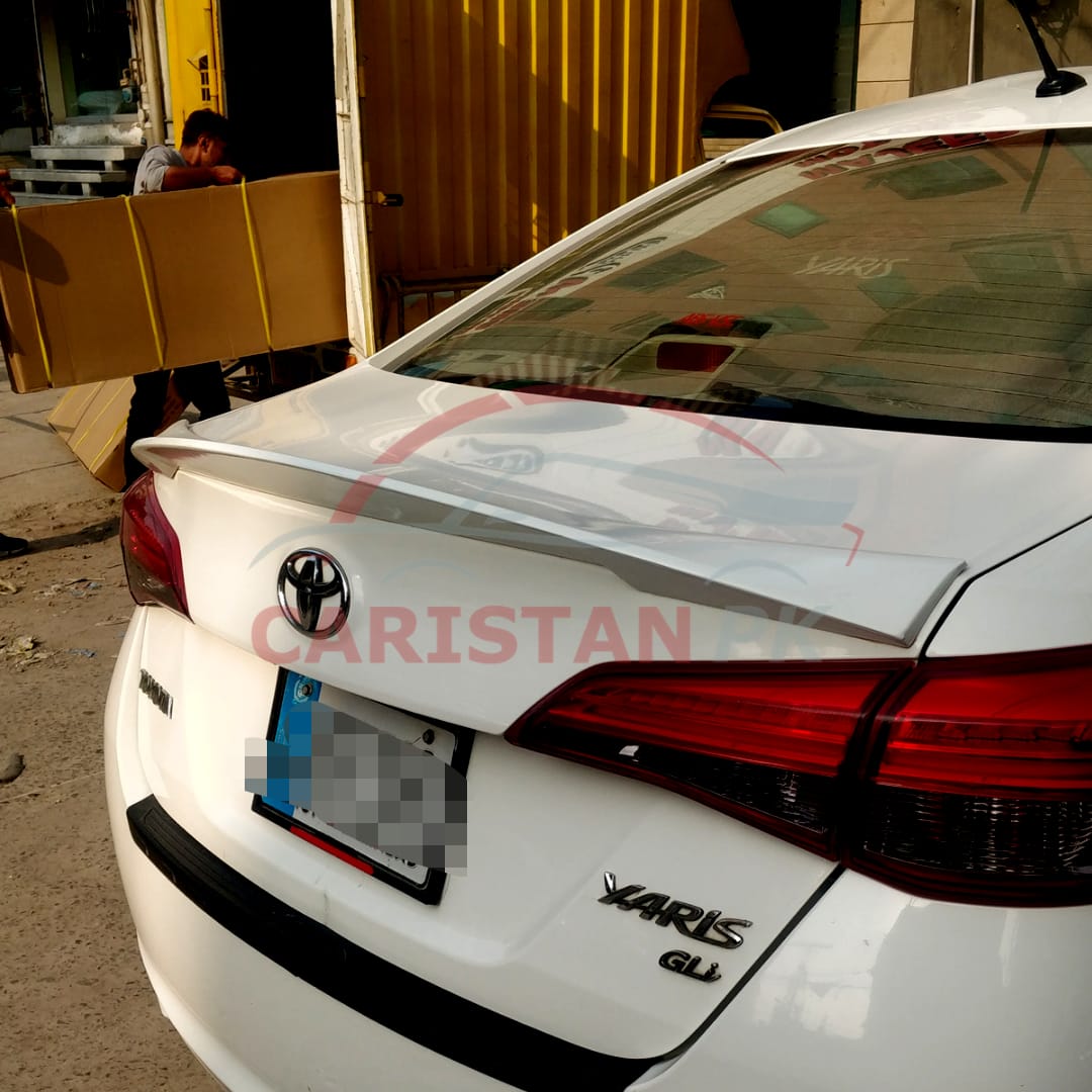 Unpainted Toyota Yaris Trunk Spoiler Design A