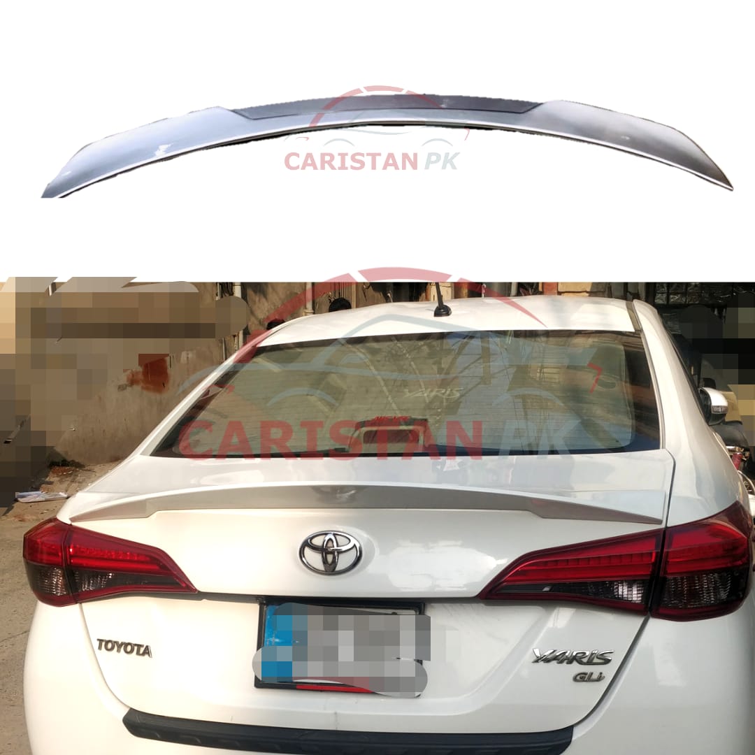 Unpainted Toyota Yaris Trunk Spoiler Design A