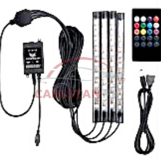 Multicolor Interior Atmosphere Decoration Light 8 LED Remote Controlled 4