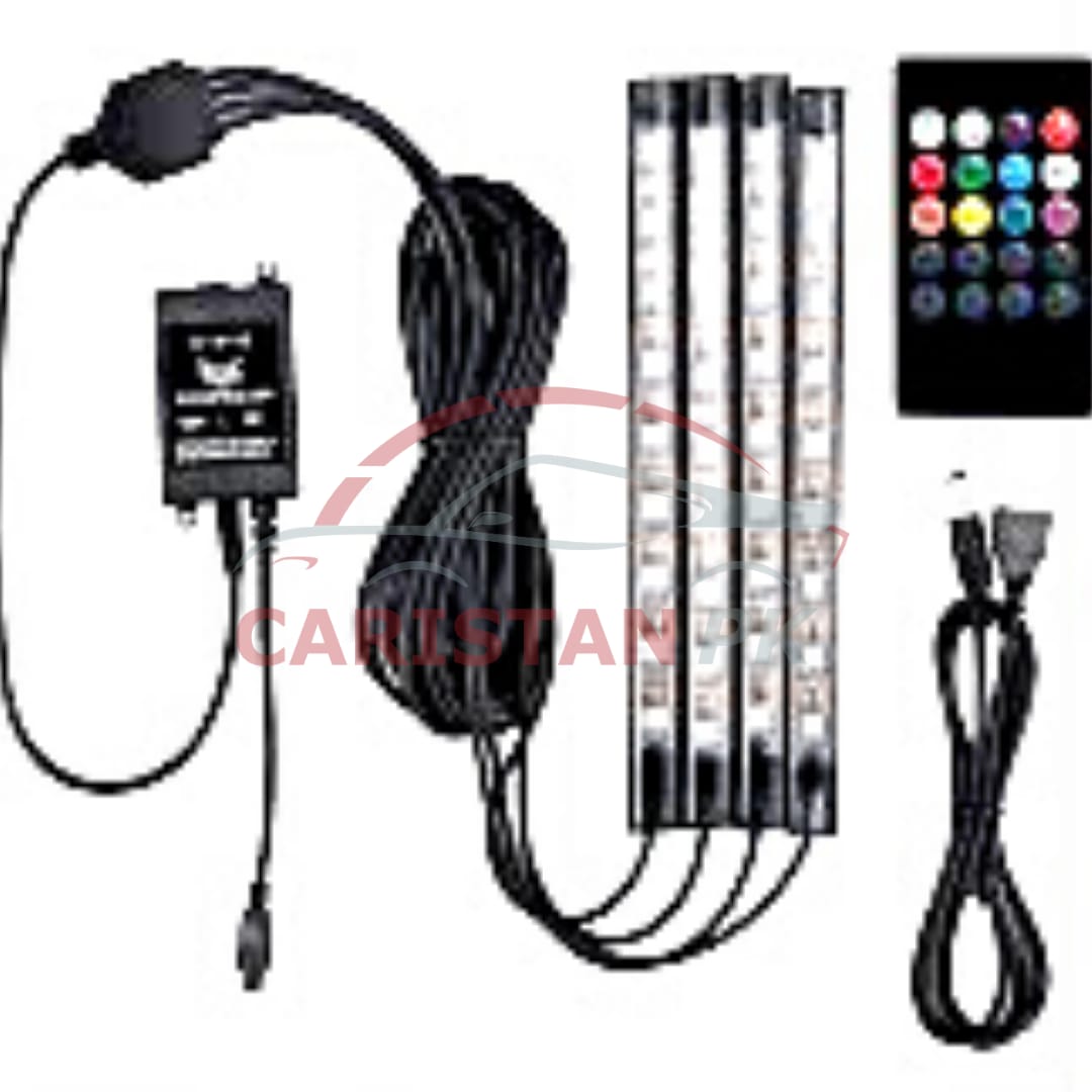 Multicolor Interior Atmosphere Decoration Light 8 LED Remote Controlled