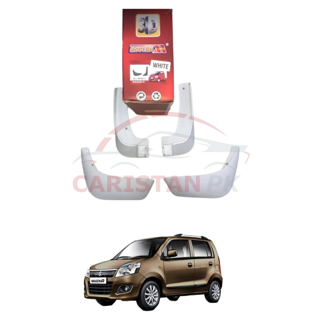 Suzuki Wagon R Pakistan Variant Mud Flaps Splash Guards White