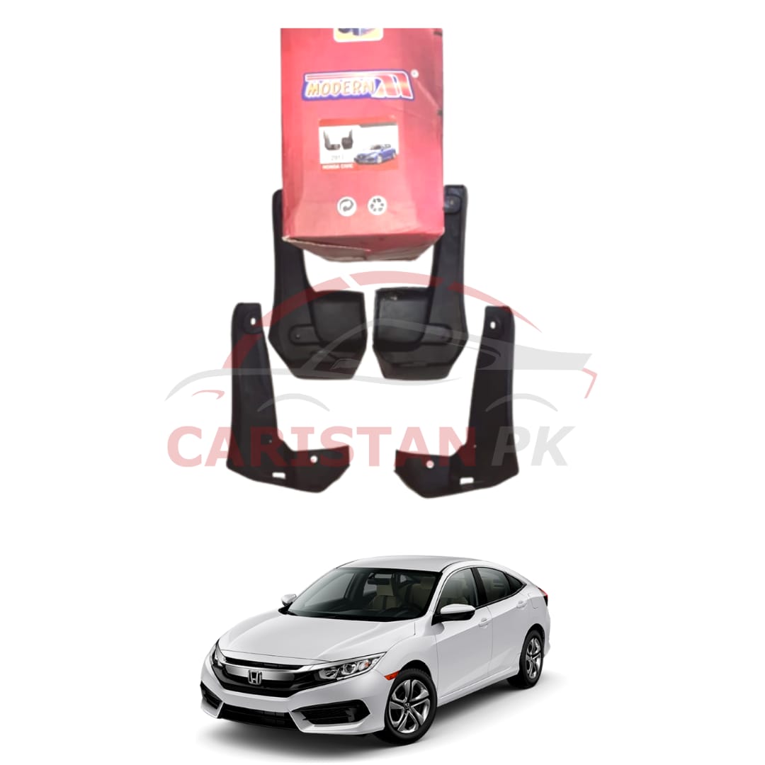 Honda Civic Mud Flaps Splash Guards Black 2016-21