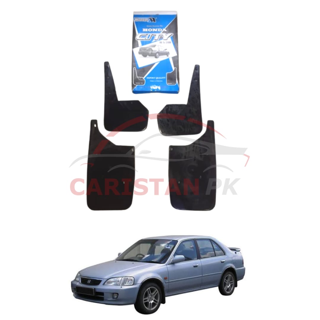 Honda City Mud Flaps Splash Guards Black 2000-03