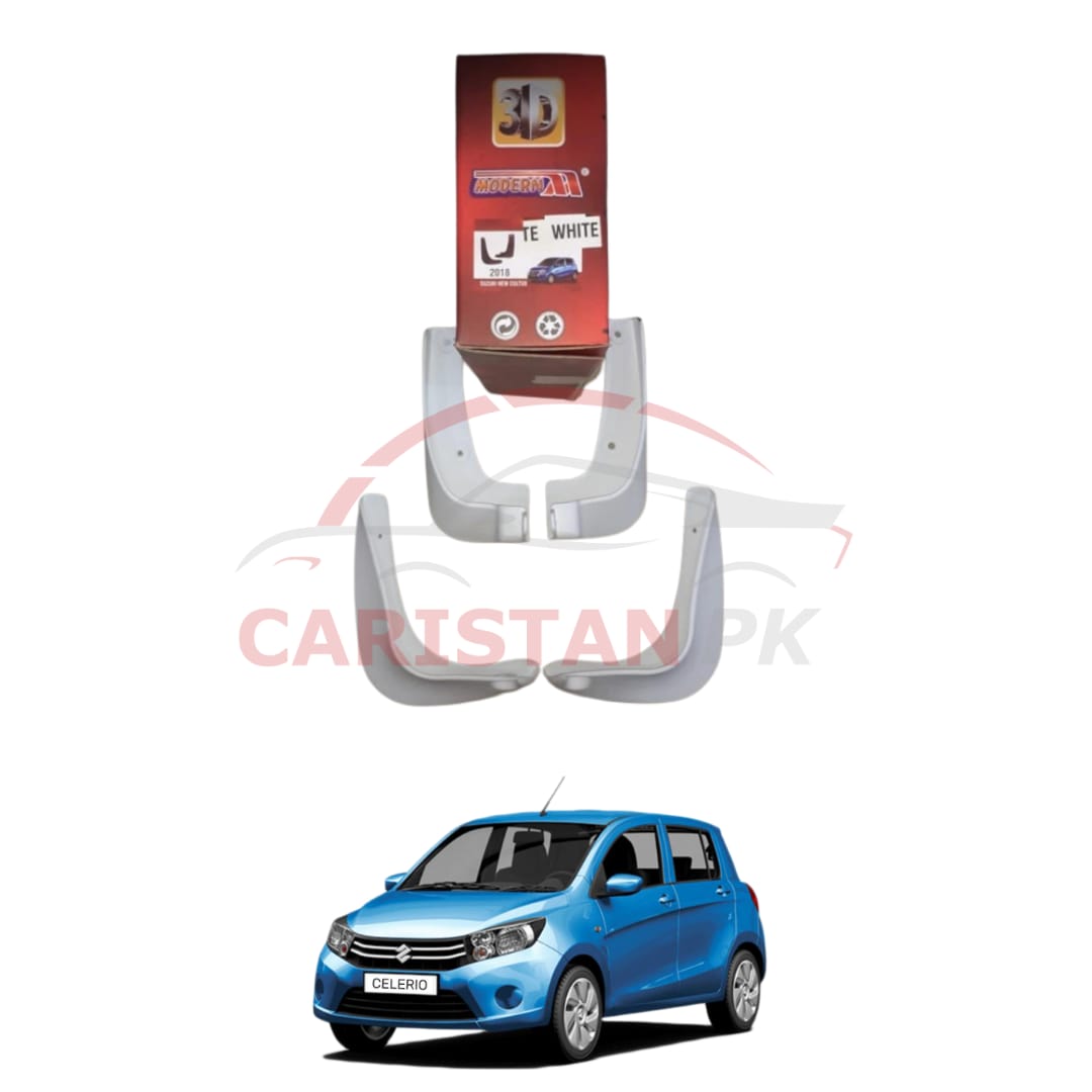 Suzuki Cultus Mud Flaps Splash Guards White 2017-23