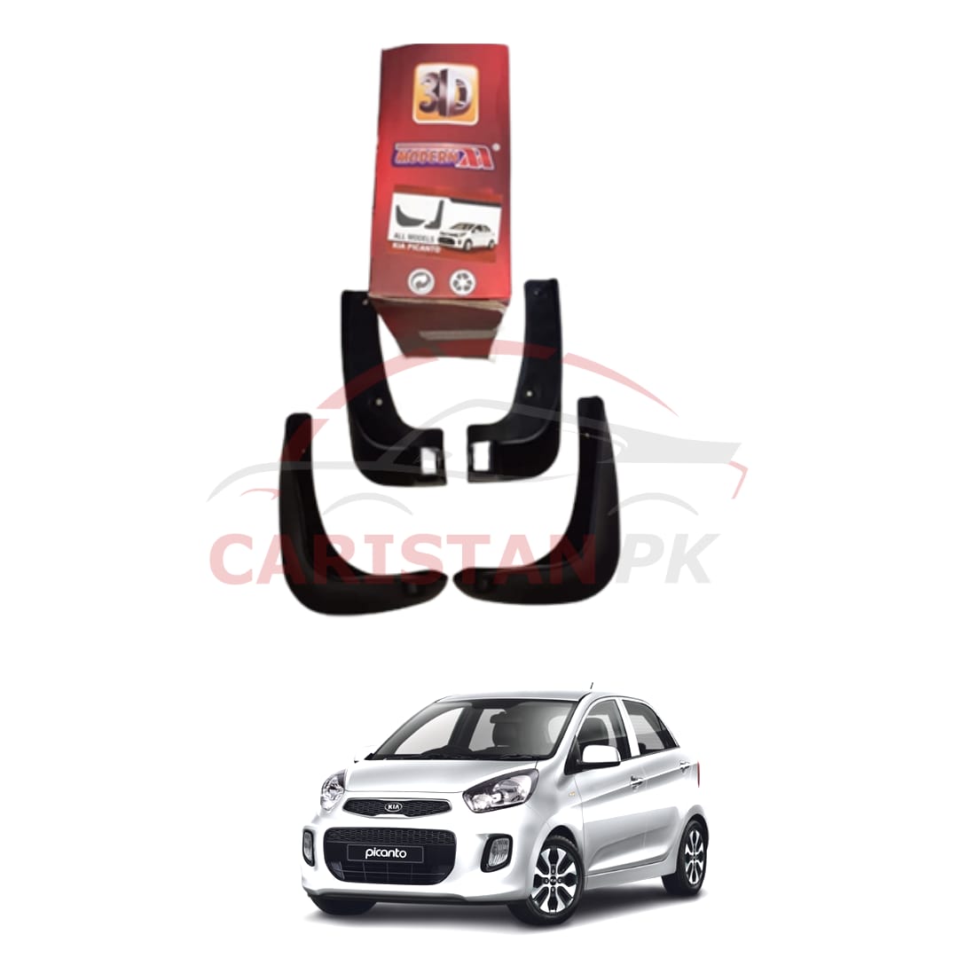 KIA Picanto Mud Flaps Splash Guards Black