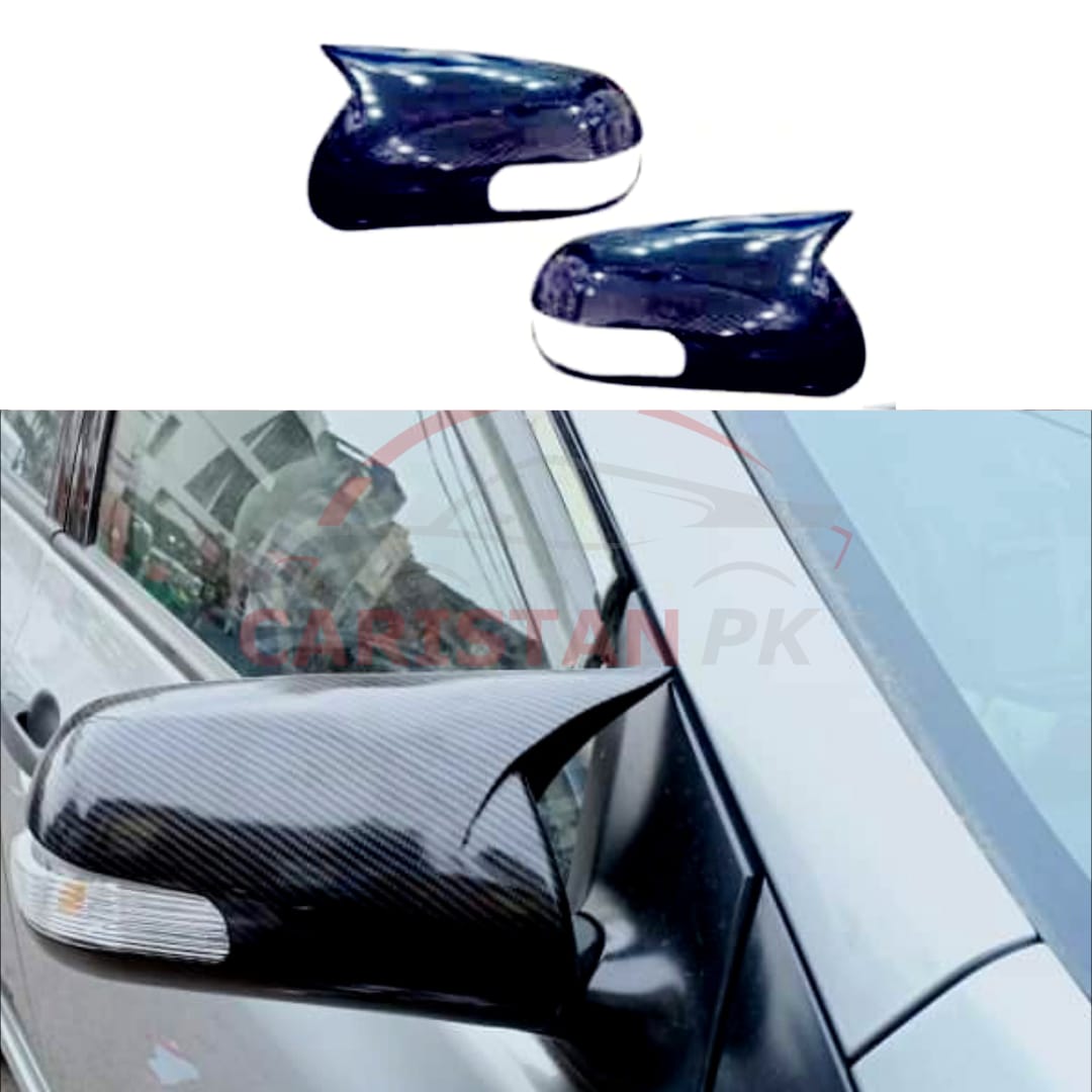 Toyota Corolla Batman Style Side Mirror Cover Carbon Fiber 2009-13