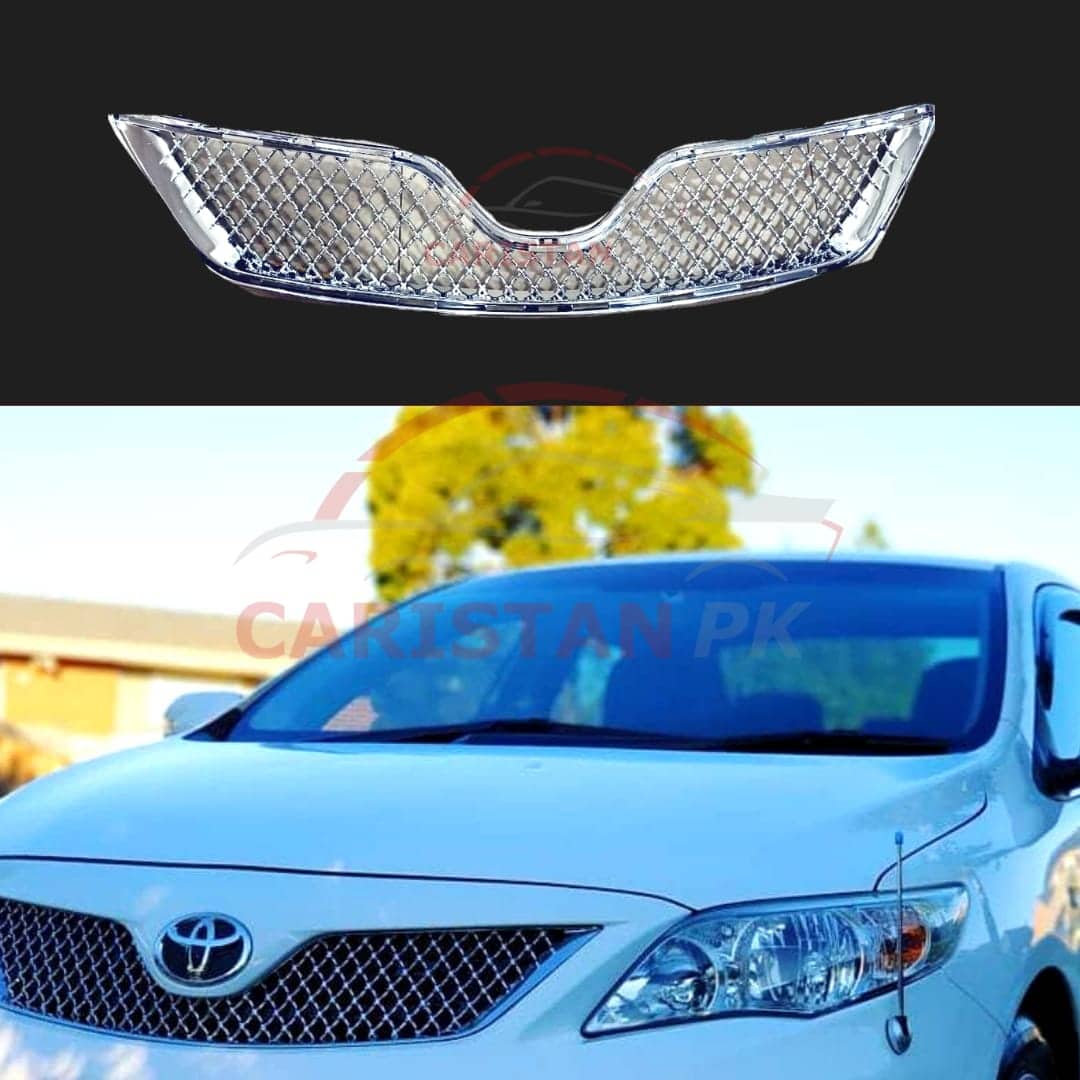 Toyota Corolla Honeybee Chrome Mesh Grille Front 2009-10