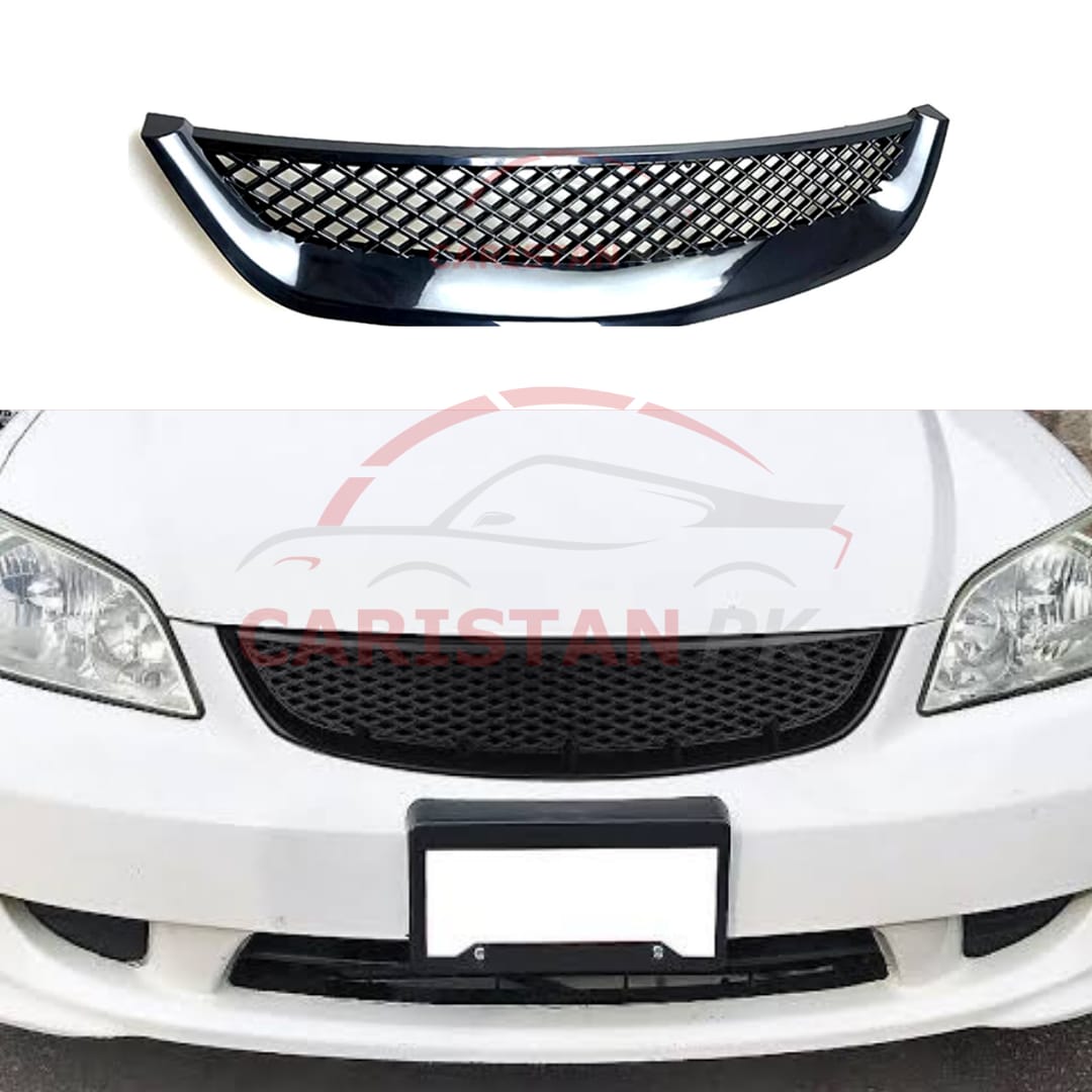 Honda Civic Mesh Grille Black 2001-05