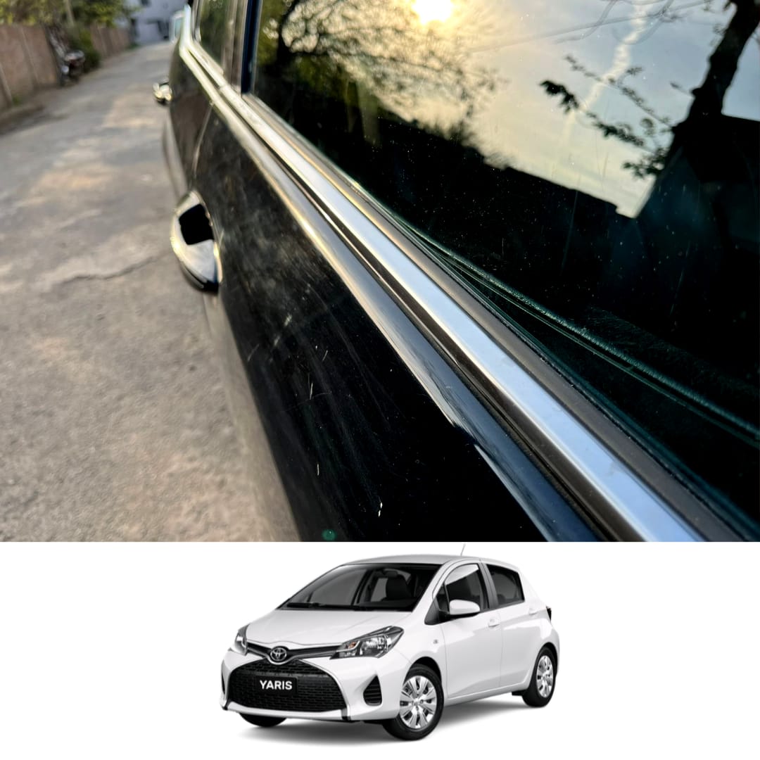 Toyota Vitz Window Chrome Weather Strip 2017-22