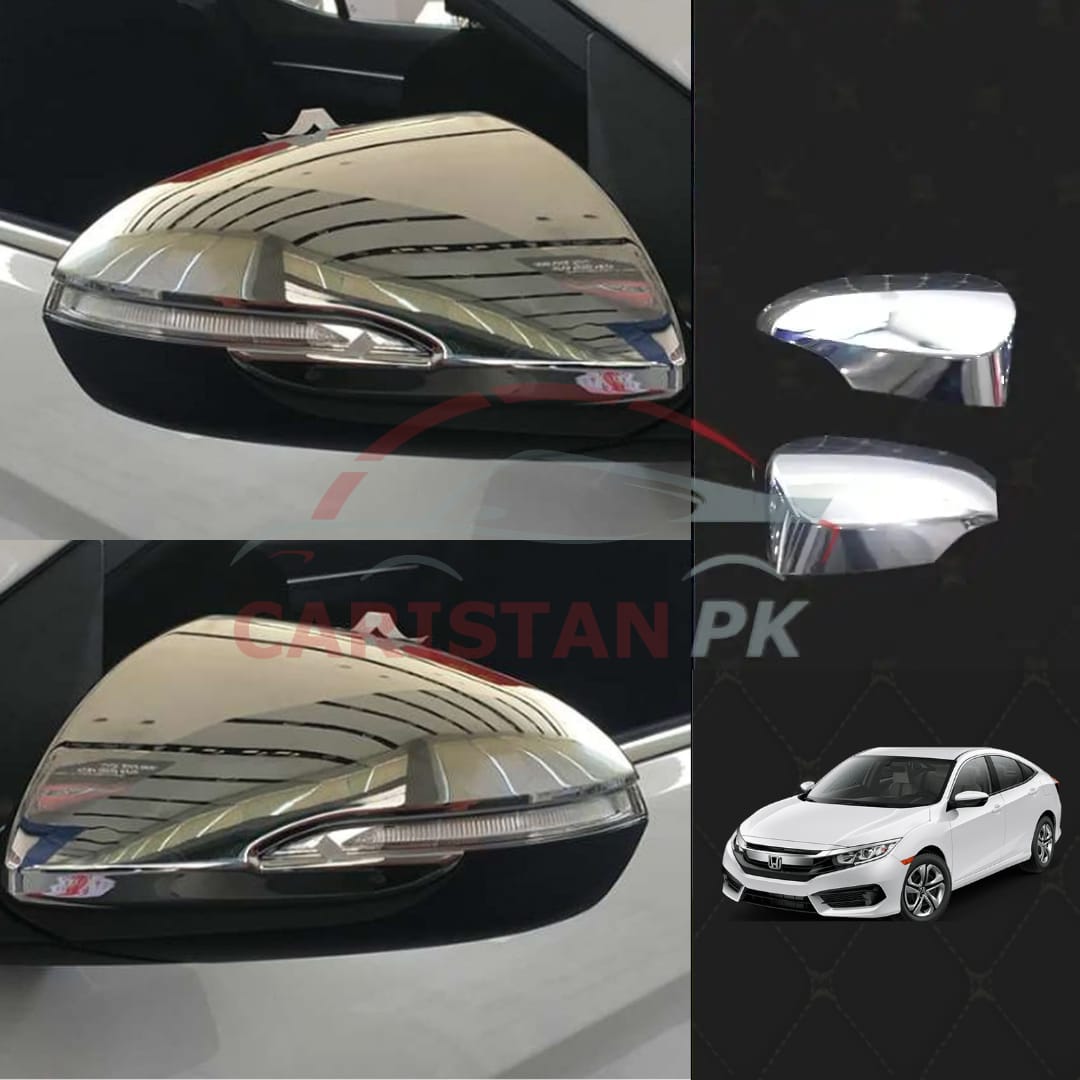 Honda Civic Chrome Side Mirror Cover 2016-21