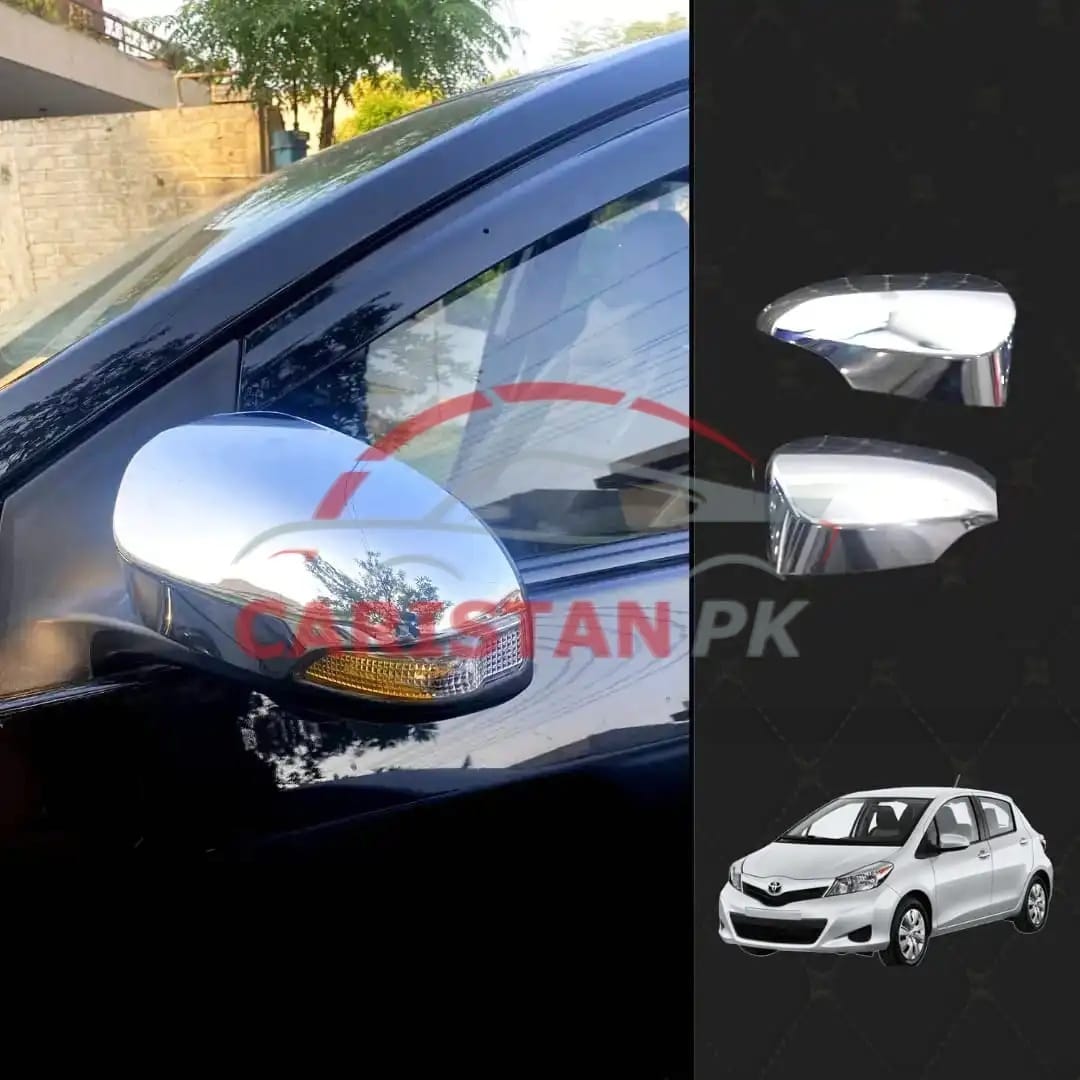 Toyota Vitz Chrome Side Mirror Cover 2011-16