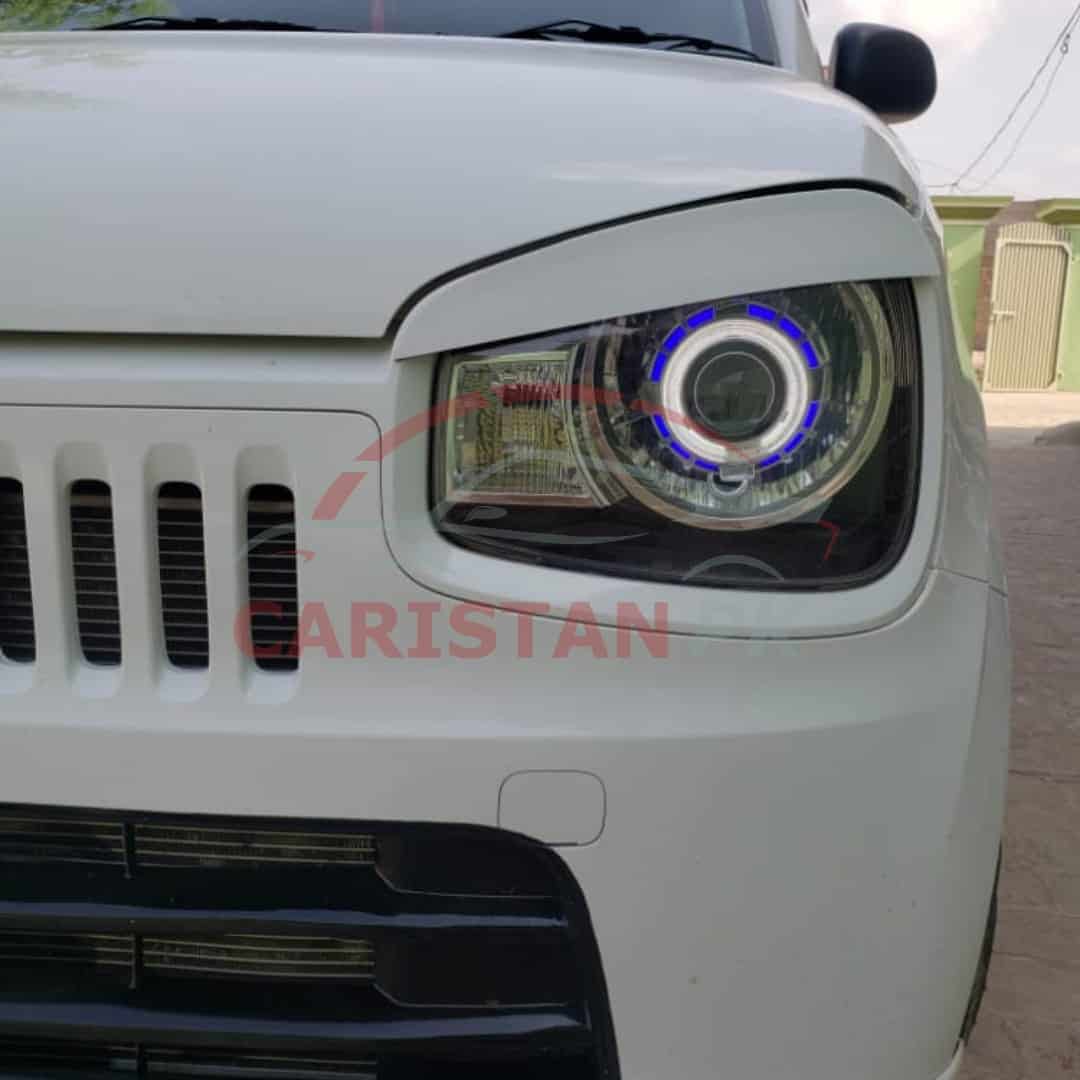 Suzuki Alto Head Light Eyelids Glasses White 2017-23