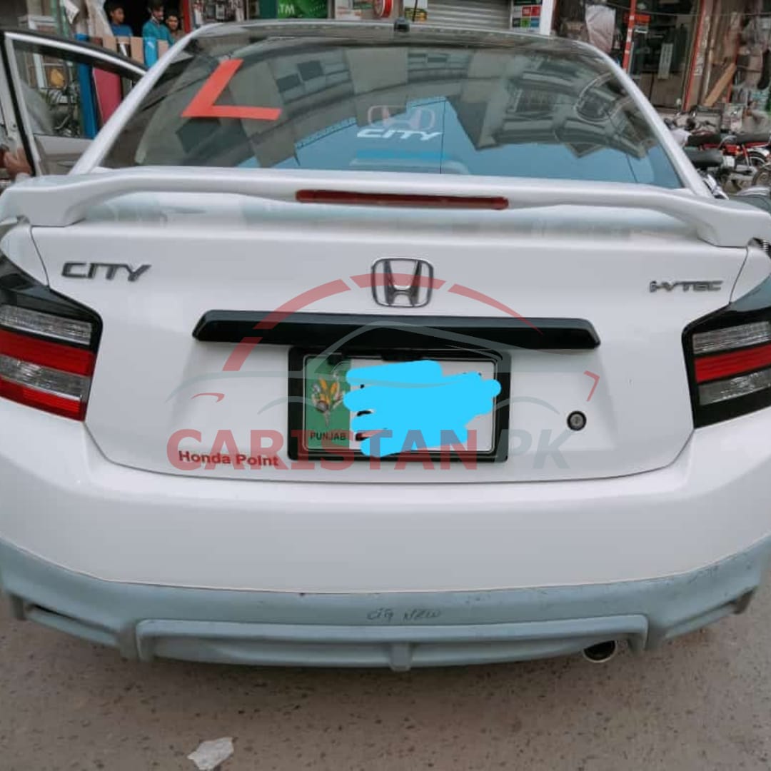 Unpainted Honda City Trunk Spoiler With LED Light 2009-21