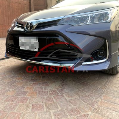 Toyota Corolla X Bumper Chrome Trim 3 Piece Stainless Steel