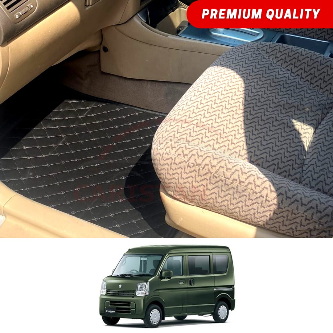 Suzuki Every Flat Style 7D Floor Mats Black 2019-22