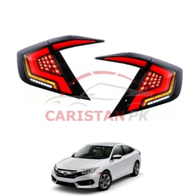 Honda Civic Lava Style Tail Lamps 2016-21