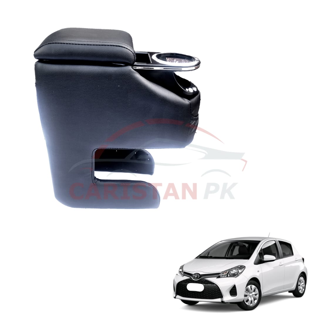 Toyota Vitz Car Armrest Black 2017-23