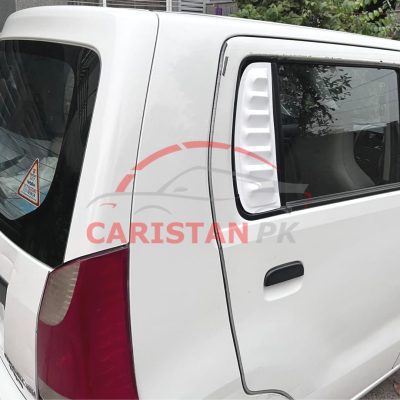 Suzuki Wagon R Quarter Glass Evo Louver Cover Vent Set Pakistan Variant White