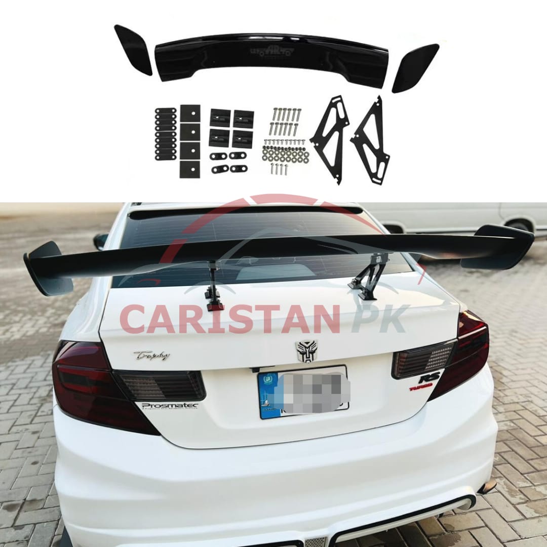 Premium Universal ABS Plastic Wing Spoiler With Metal Base