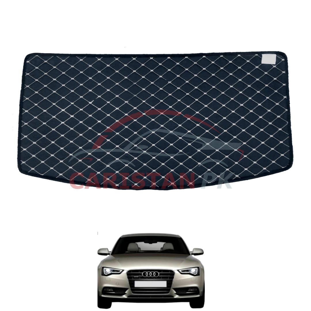 Audi A5 7D Trunk Protection Mat Black With Beige Stitch 2014-19 Model