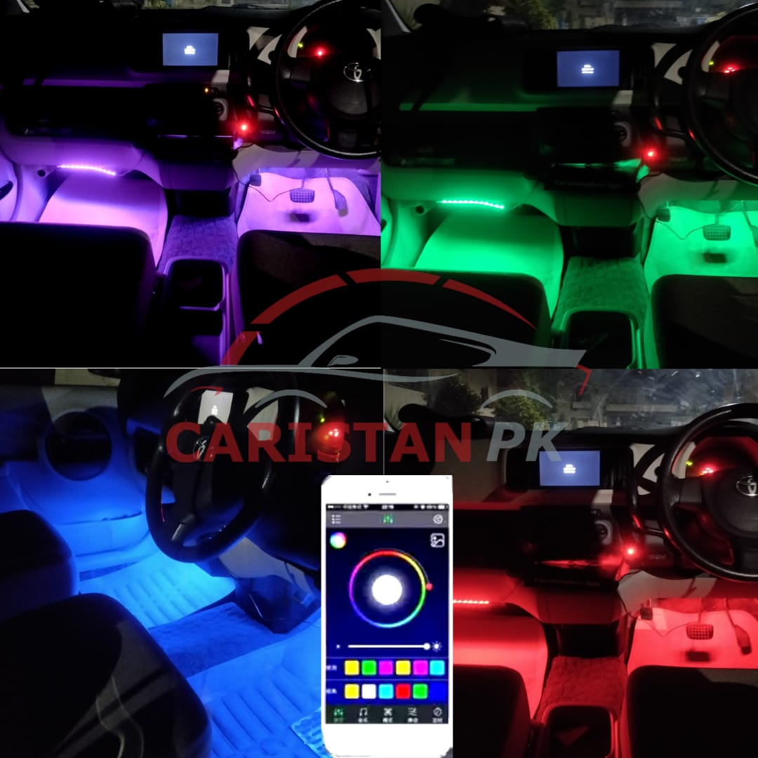 App Controlled Multicolor Interior Atmosphere Light 12 LED