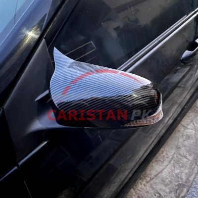 Toyota Corolla Axio Batman Style Carbon Fiber Side Mirror Cover 2014-22
