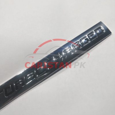 Turbo Charged  Car Emblem Chrome