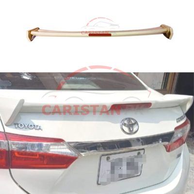 Unpainted Toyota Corolla TRD Trunk Spoiler With Light 2014-23