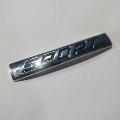 Sport Car Emblem Chrome Small