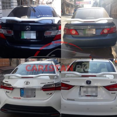 Unpainted Universal Sedan Spoiler With LED Light