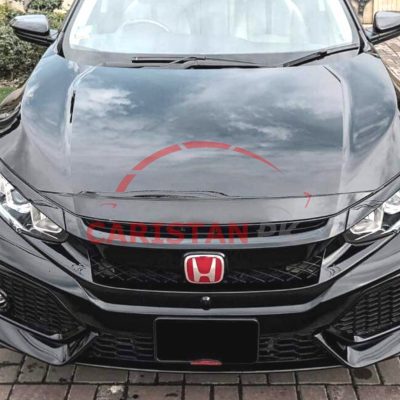 Honda Civic X Front Monogram Red Chrome