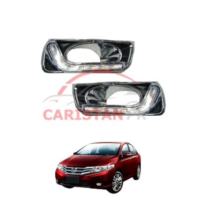 Honda City Front DRL LED Fog Lamp Cover 2009-2021