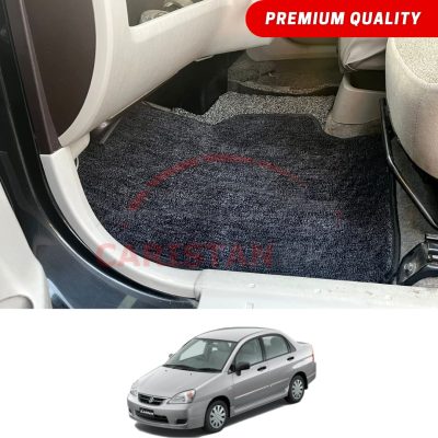 Suzuki Liana Premium Carpet Floor Mats Black Grey