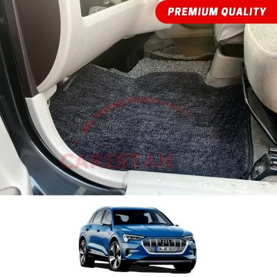 Audi E Tron Premium Carpet Floor Mats Black Grey