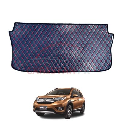 Honda BRV 7D Trunk Protection Mat Black With Red Stitch