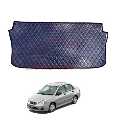 Suzuki Liana 7D Trunk Protection Mat Black With Red Stitch