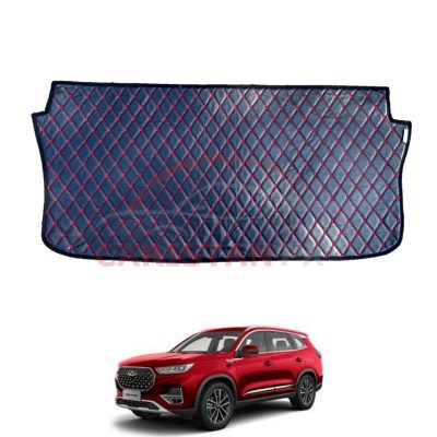 Chery Tiggo 8 Pro 7D Trunk Protection Mat Black With Red Stitch
